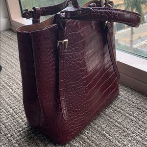 Zara burgundy bag